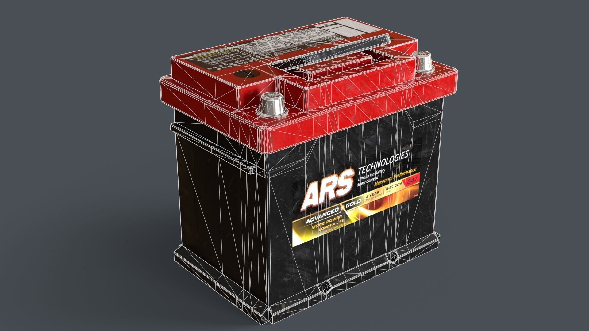 3D model Car Battery VR / AR / lowpoly CGTrader