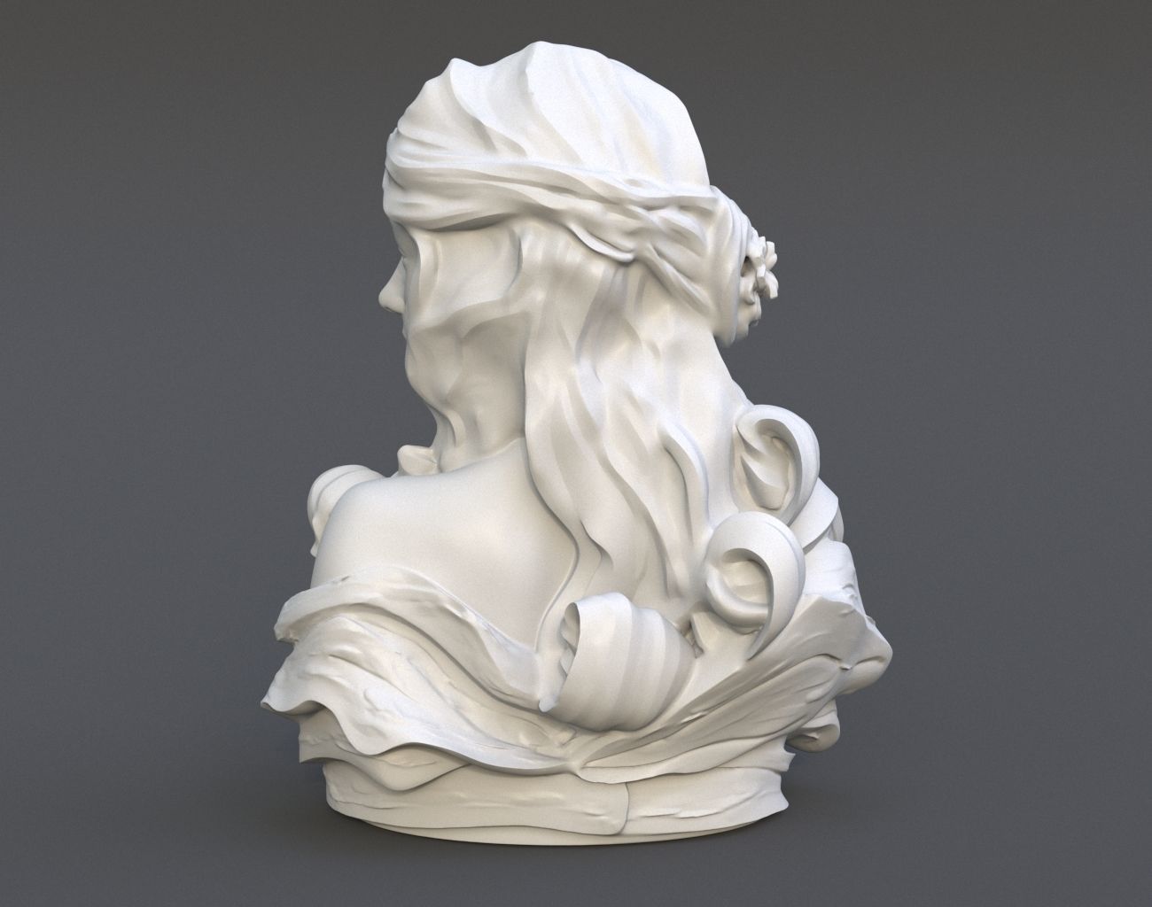 Female Bust Statue 220527 3D model 3D printable | CGTrader