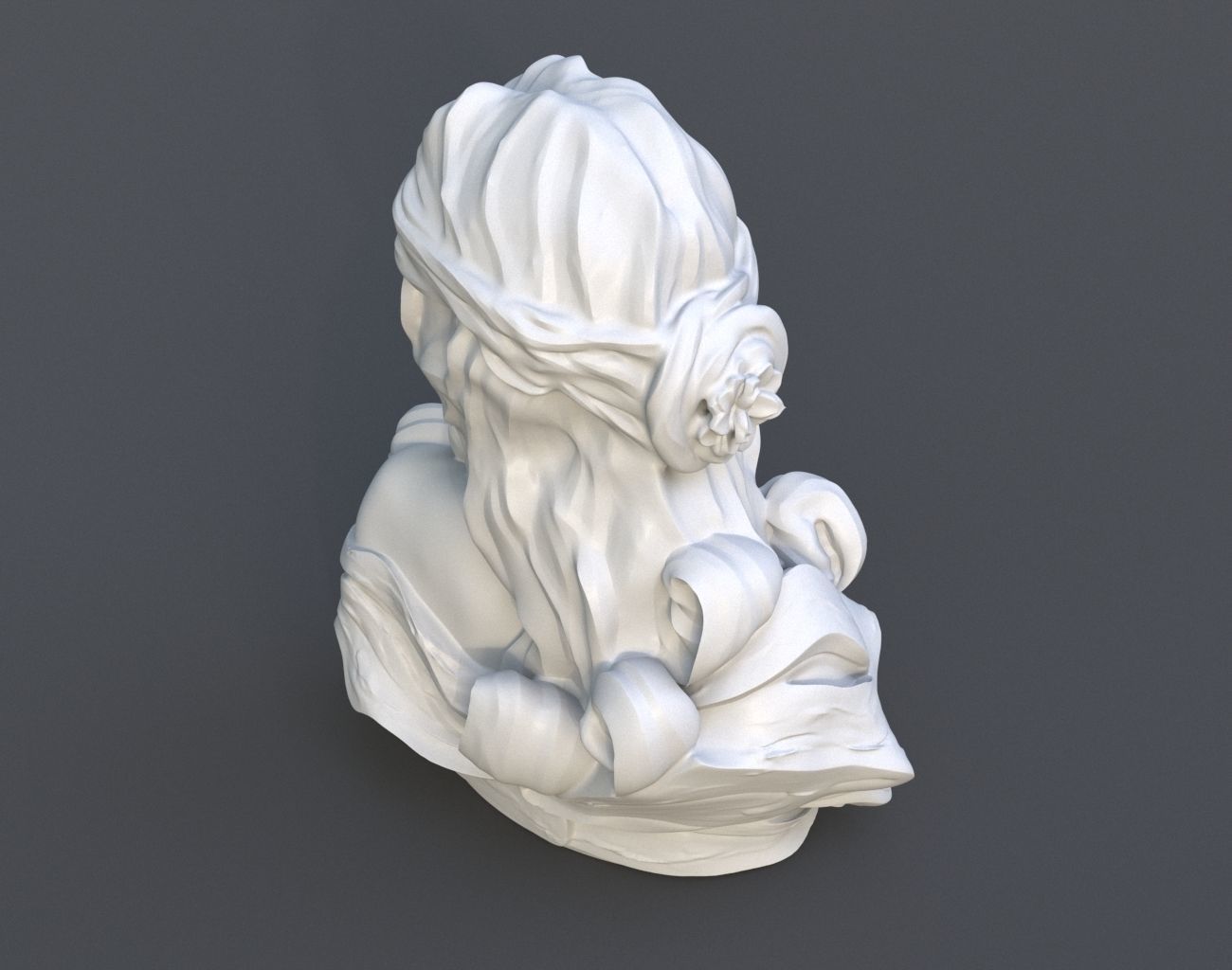 Female Bust Statue 220527 3D model 3D printable CGTrader