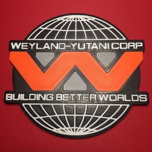 Weyland Yutani Corporation Logo Coaster 3D model 3D printable CGTrader