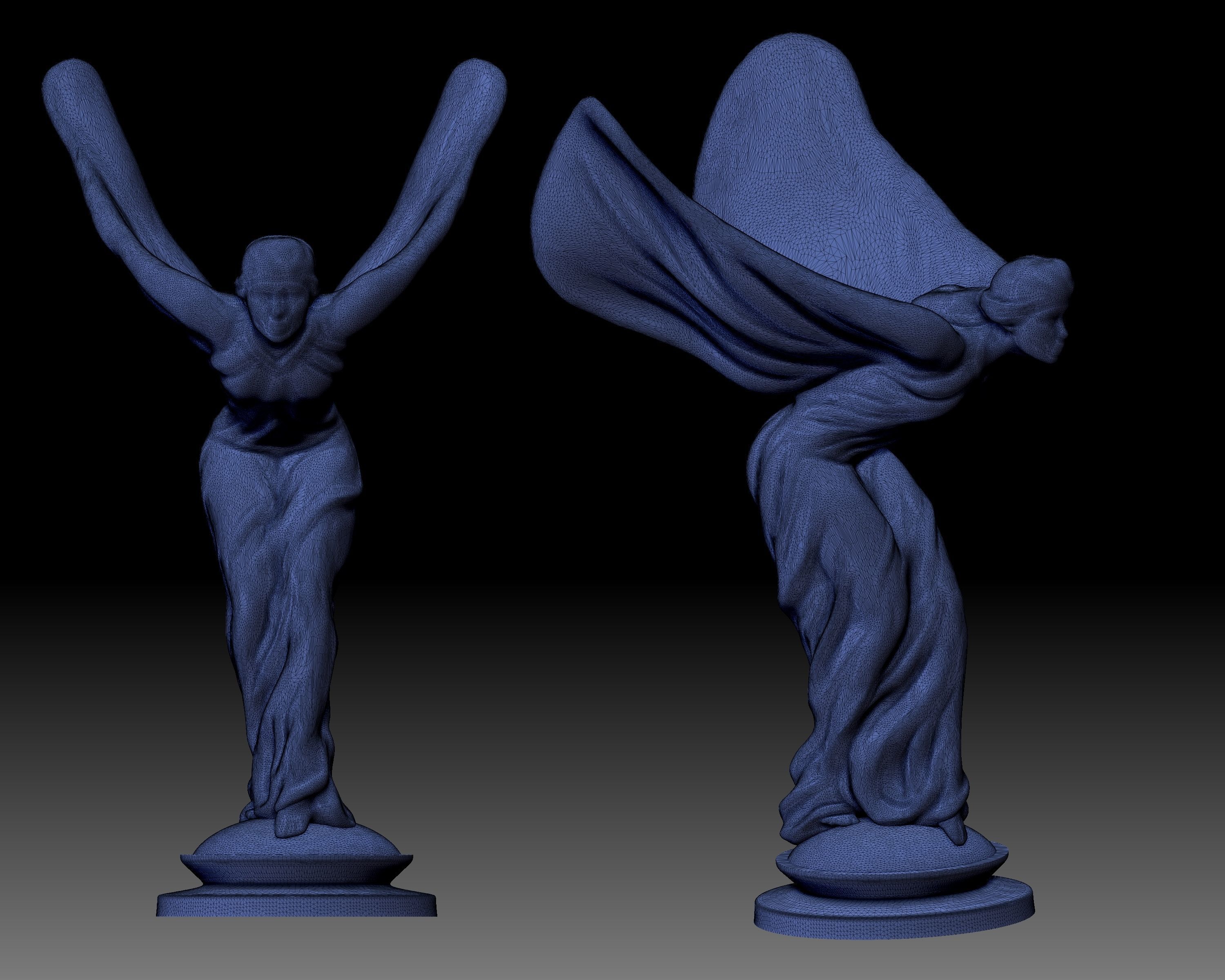 Spirit Of Ecstasy Rolls Royce Logo Mascot Statue 3D Model 3D Printable Spirit Of Ecstasy Rolls Royce Logo Mascot Statue 3D Model 3D Printable