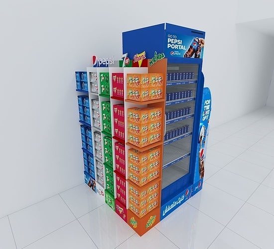 3D Model PEPSI STAND 9854 VR / AR / Low-Poly | CGTrader