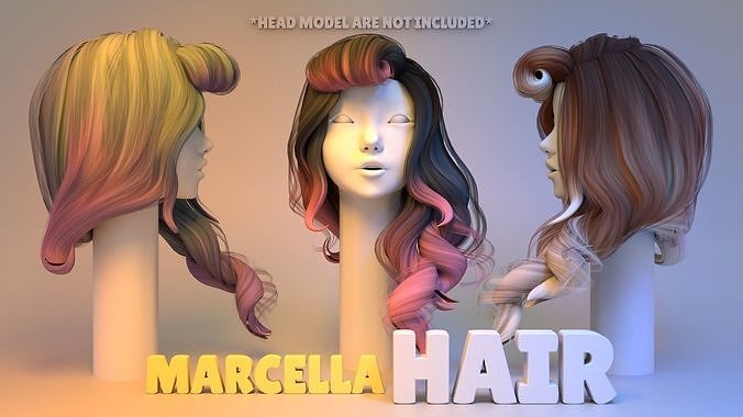 Marcella Hair 3D model | CGTrader Marcella Hair 3D model | CGTrader