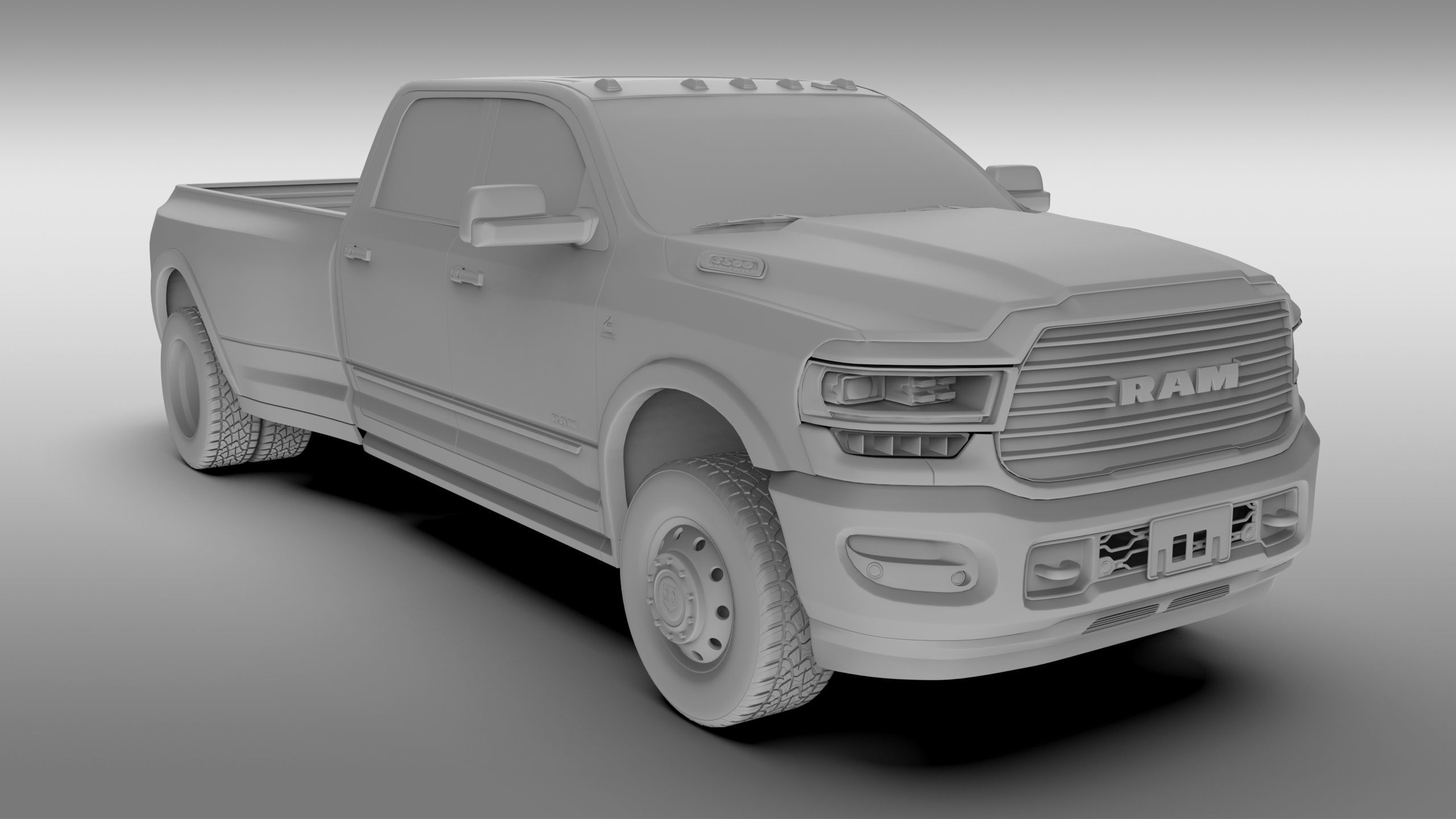 Ram 3500 Limited Dually 2020 3D model | CGTrader