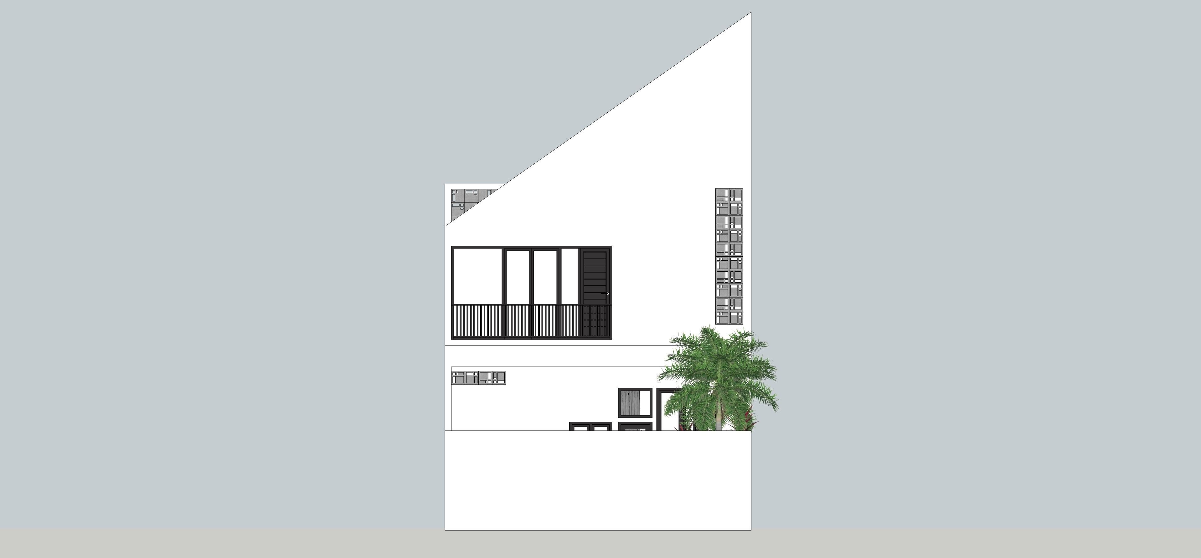 Terrace House Model 3D model TERRACE HOUSE EXTERIOR AND INTERIOR DESIGN VR / AR / low-poly ...