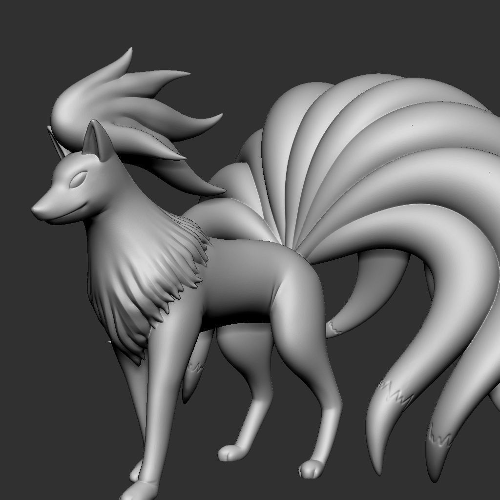 NINETALES POKEMON 3D model 3D printable | CGTrader
