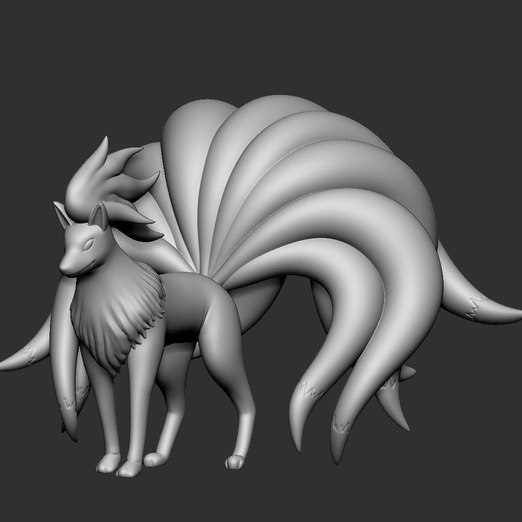 NINETALES POKEMON 3D model 3D printable | CGTrader