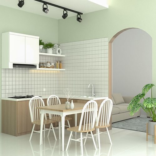 Kitchen Set Skp 3D model | CGTrader
