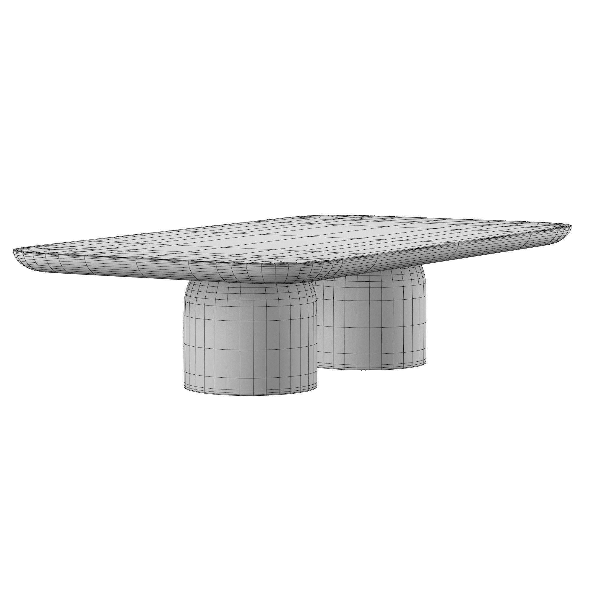 CUPOLA CARVED COFFEE TABLE 3D model CGTrader