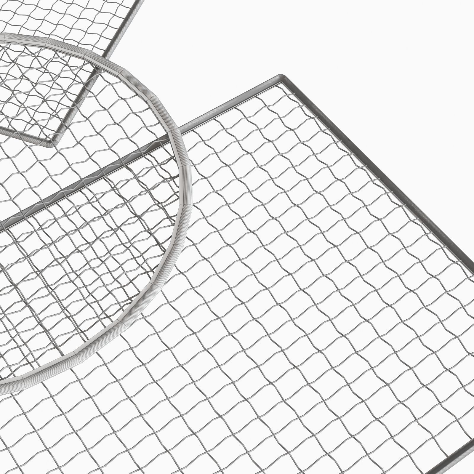 Steel grill wire grid 3D model CGTrader