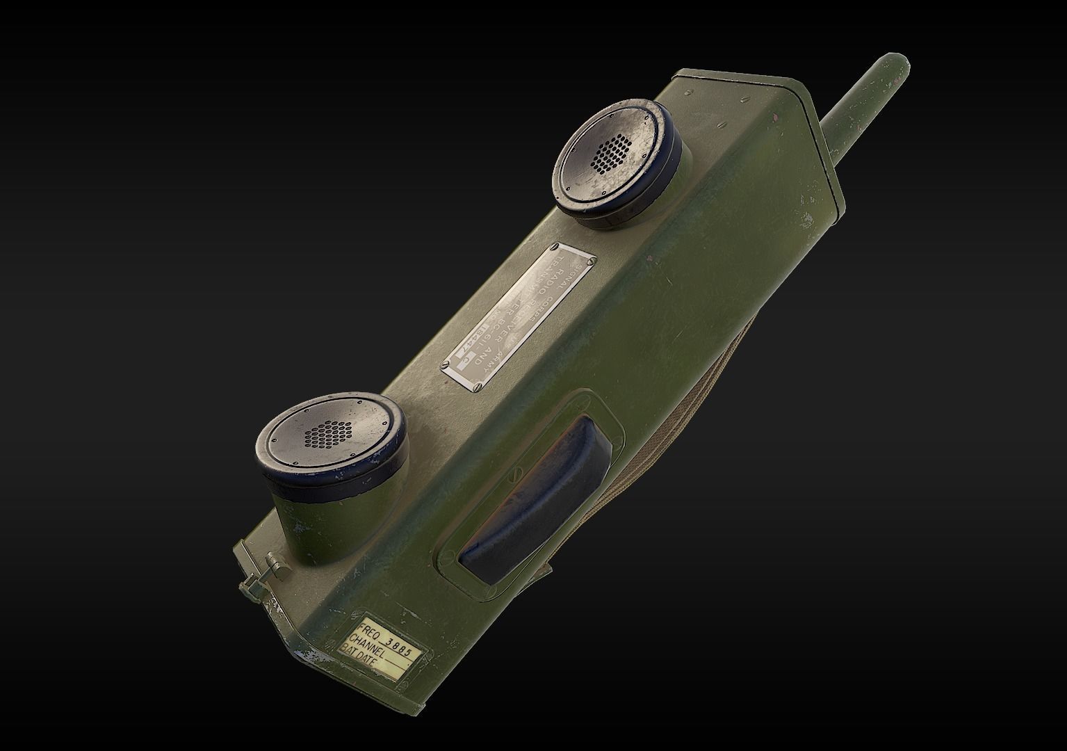 3D model SCR536 World War 2 walkie talkie VR / AR / lowpoly CGTrader
