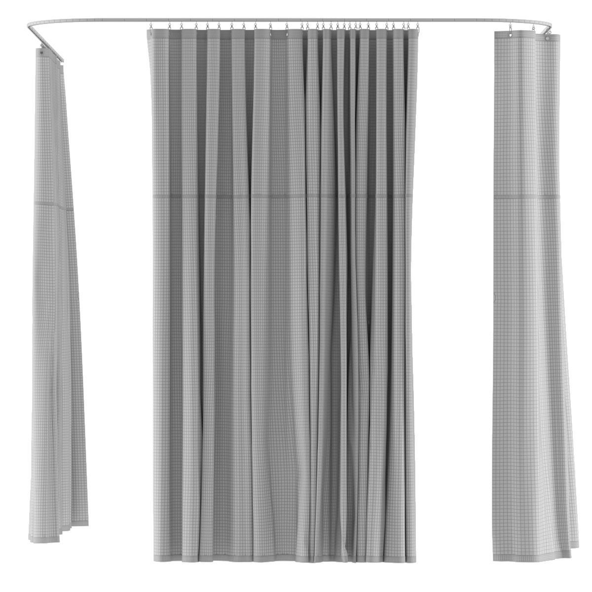 Hospital Curtains2 Hospital Equipment 11 3D model CGTrader
