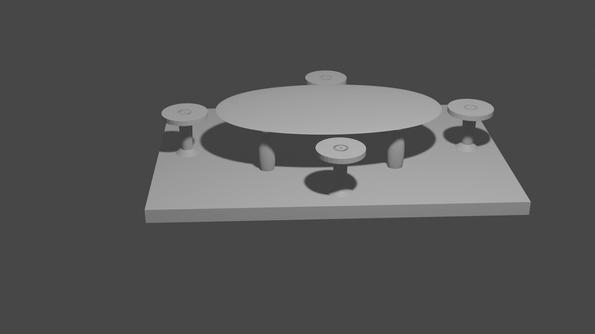 dinner table poly 3D Model free 3D model CGTrader