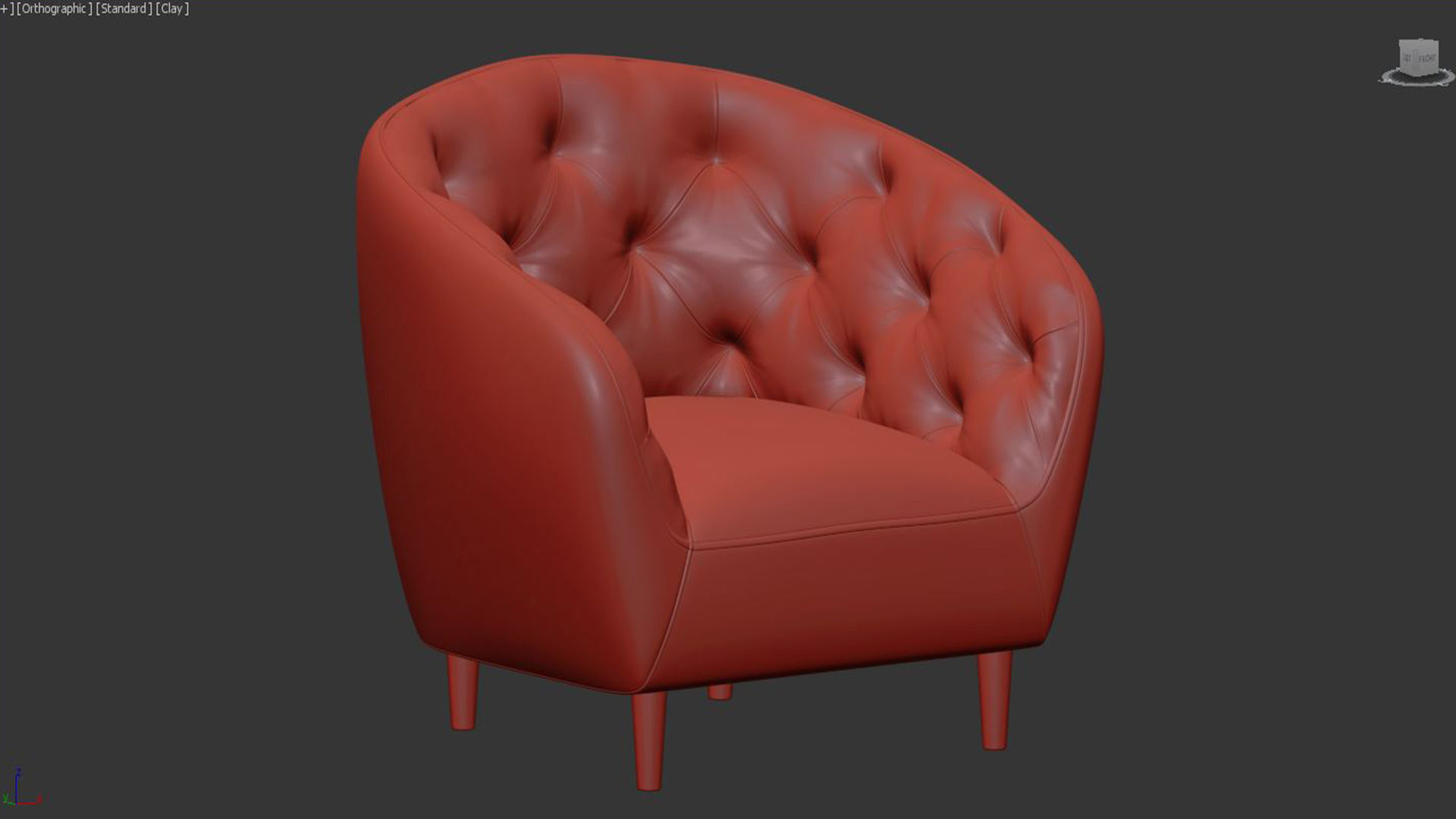 Ria Vic 2 seater quilted sofa Actona 3D model | CGTrader