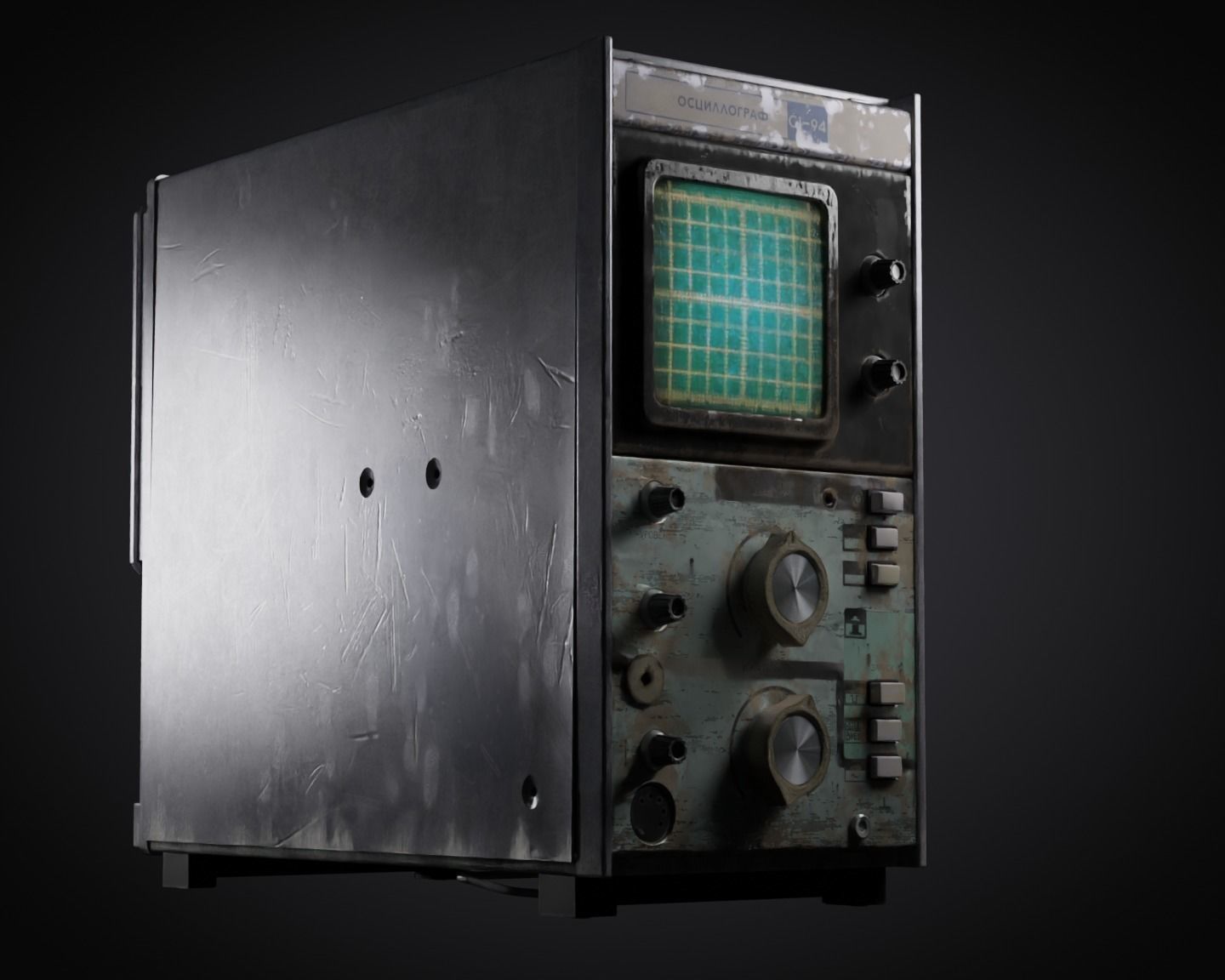 The soviet oscilloscope c1-94 3D model | CGTrader