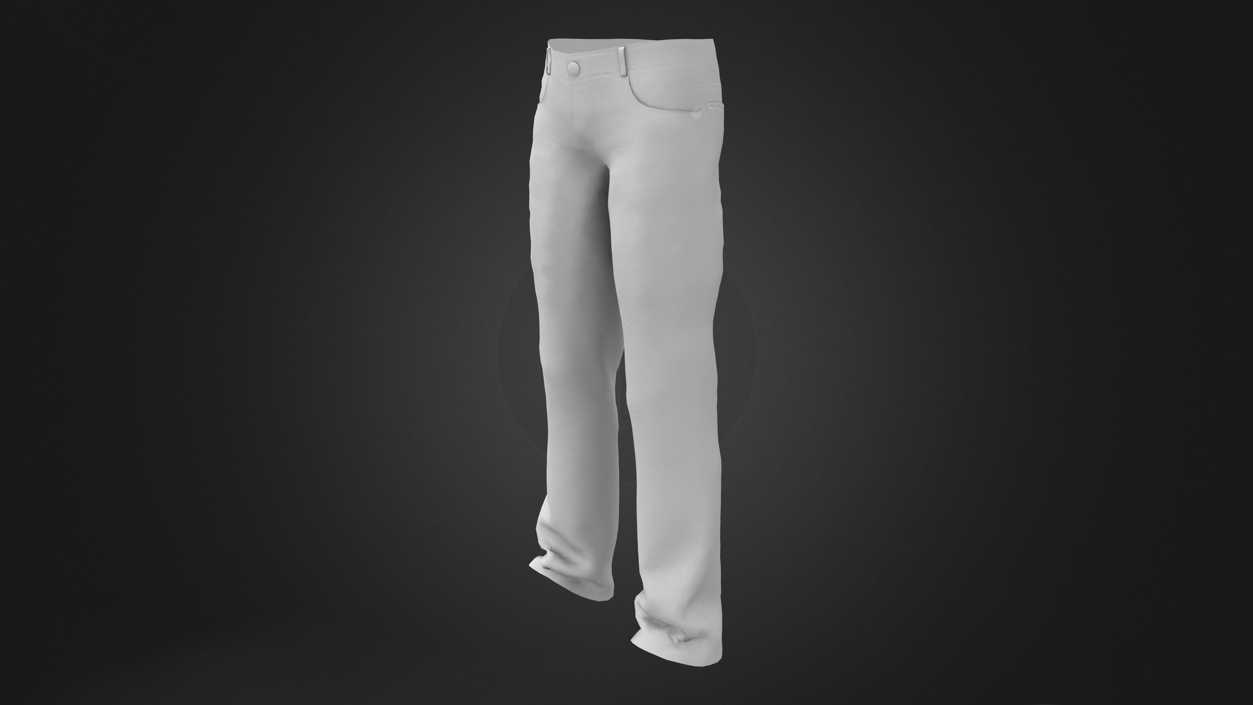3D model Mens Jeans Pants V2 VR / AR / lowpoly CGTrader