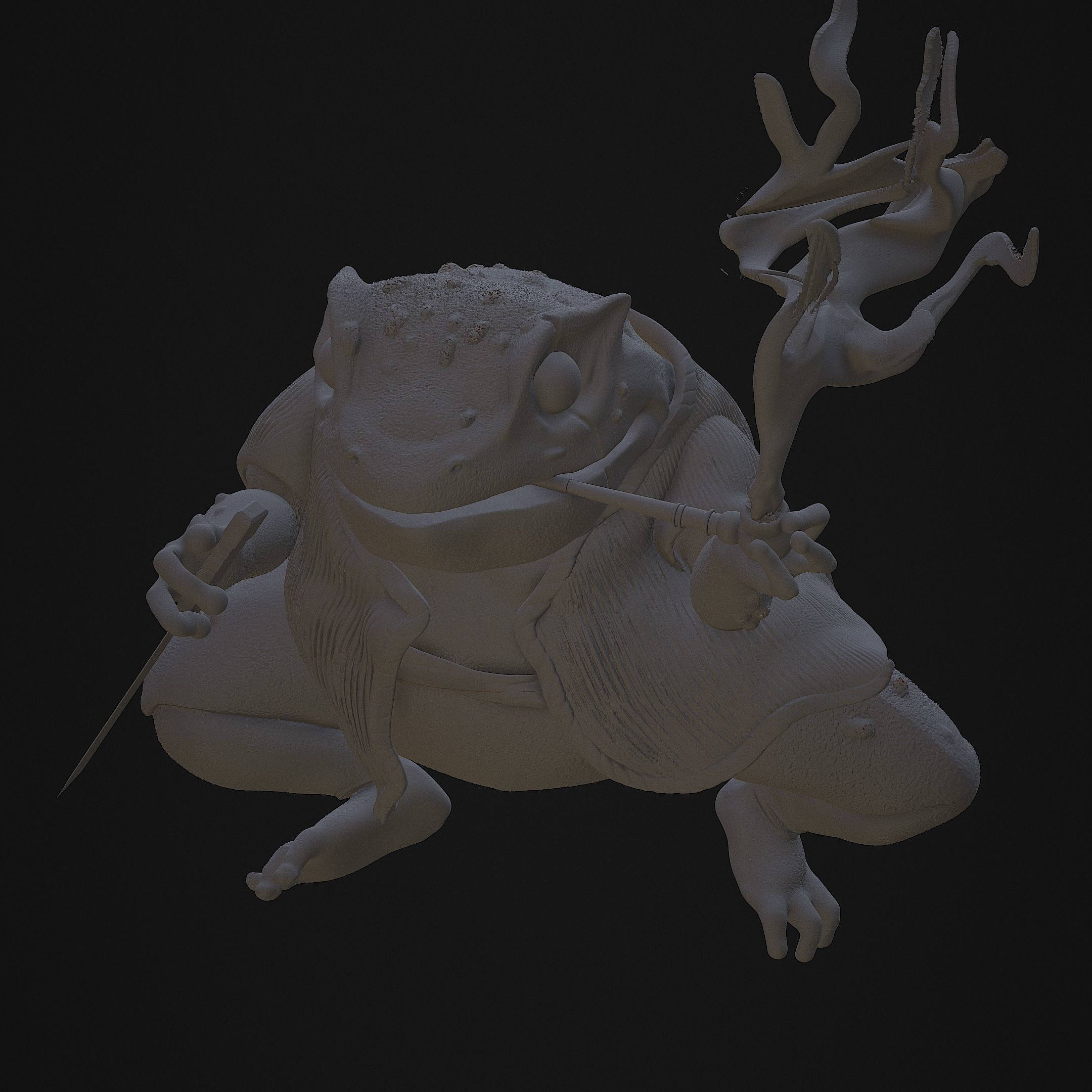 Gamabunta frog 3D model CGTrader