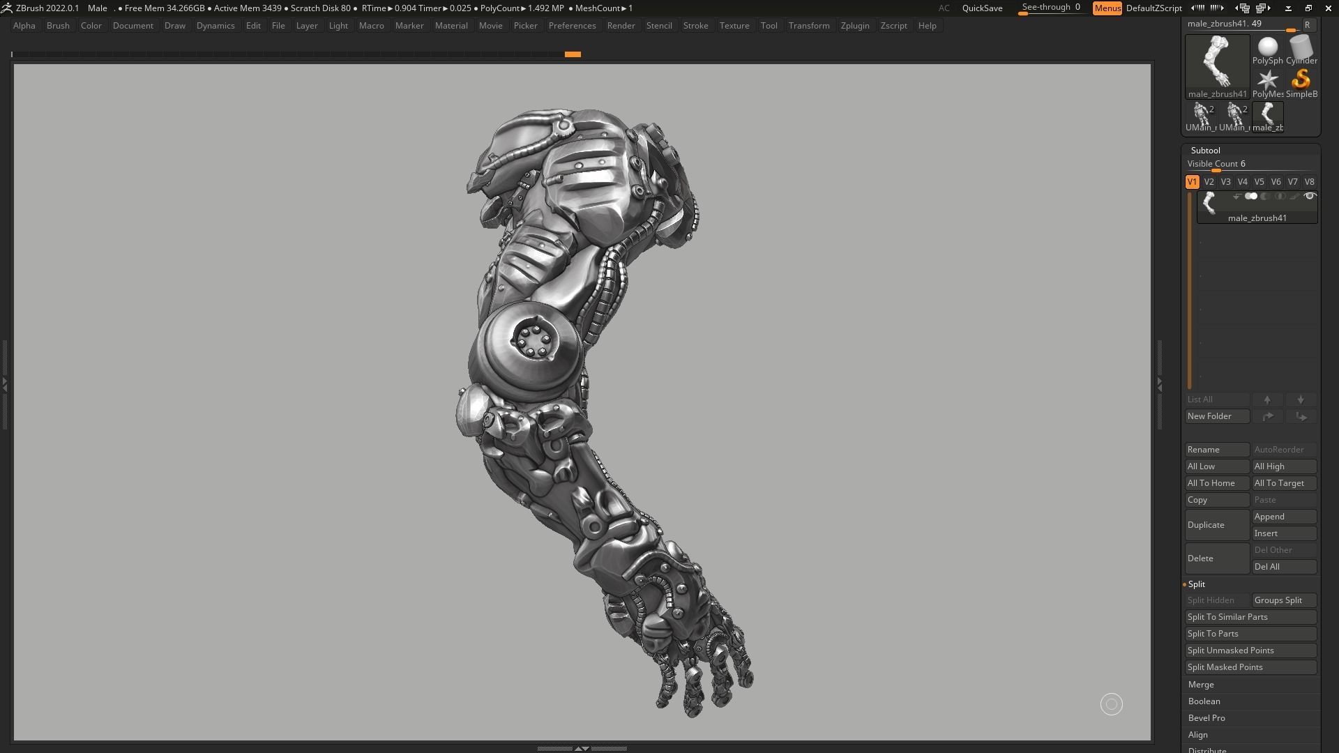 robot hand a01 3d print model 3D model 3D printable | CGTrader