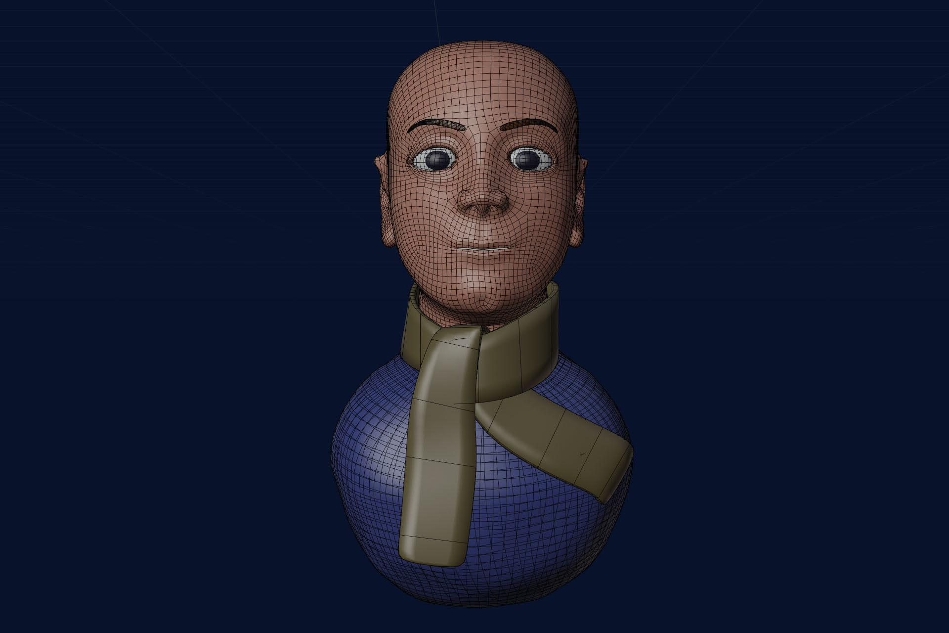 Male Human Face Sculpt 3D model | CGTrader