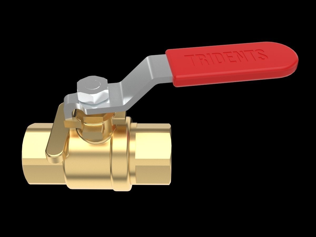 Ball valve 3D model CGTrader