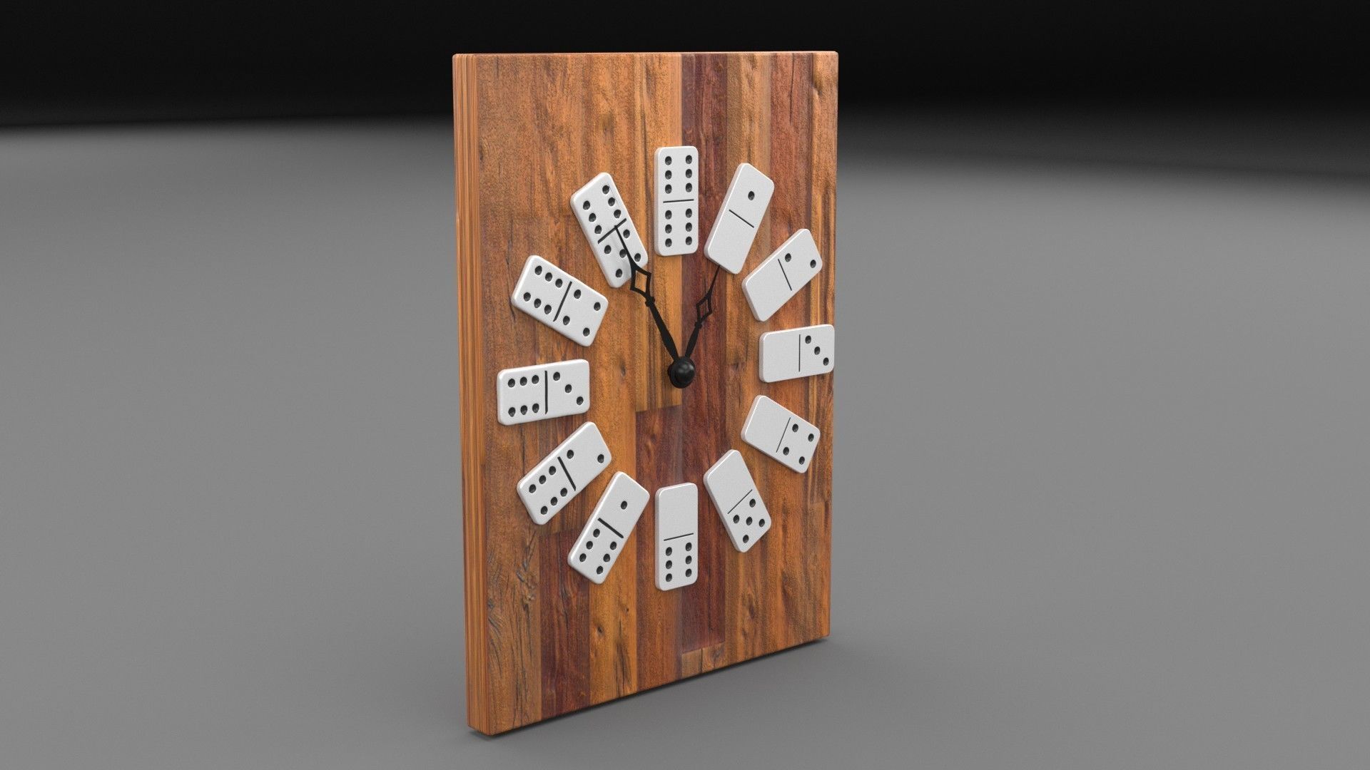 Domino Wall Clock 3D Model CGTrader domino-wall-clock-3d-model-cgtrader