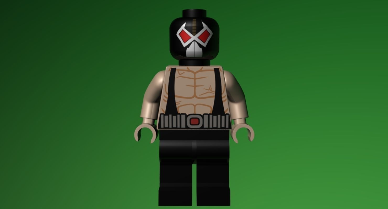 LEGO Bane 3D model rigged | CGTrader