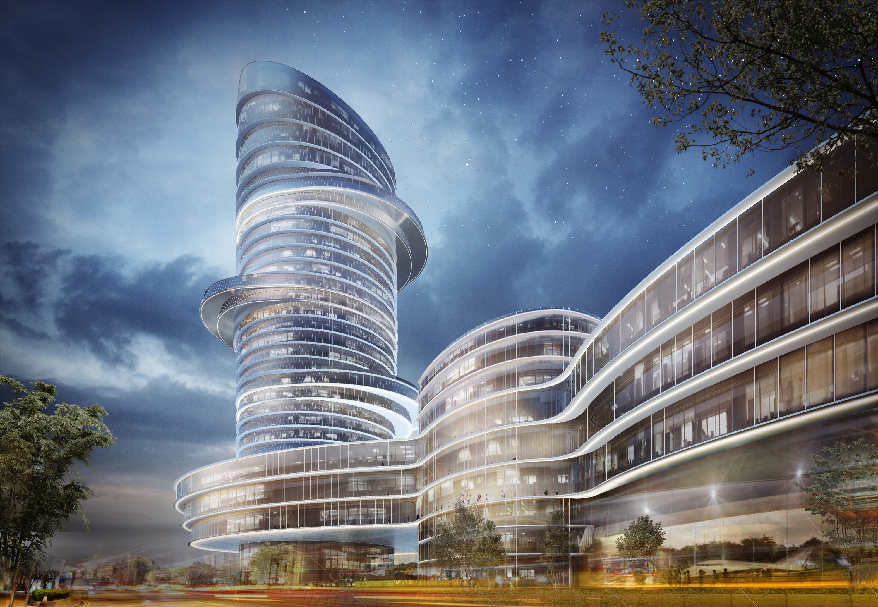 Modern building concept 3D model | CGTrader