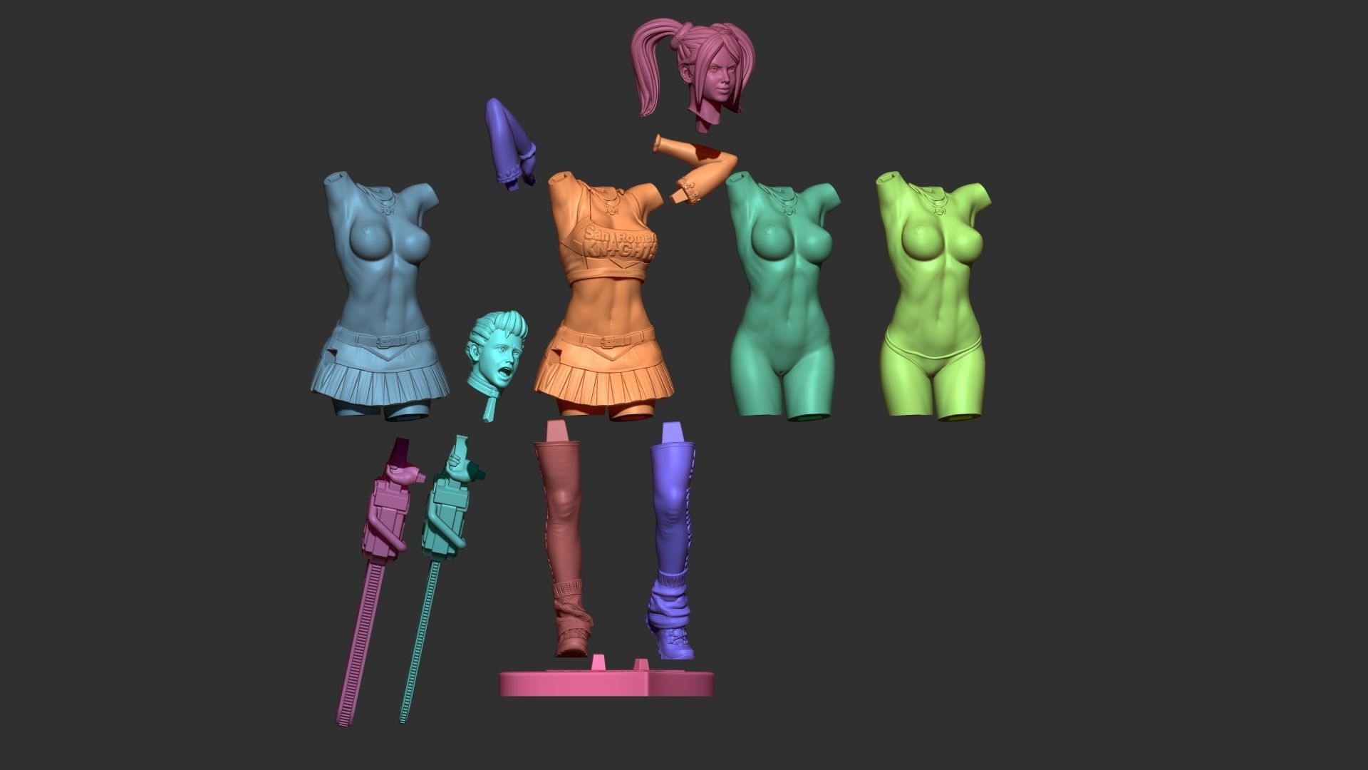 LOLLIPOP CHAINSAW 3D model 3D printable CGTrader