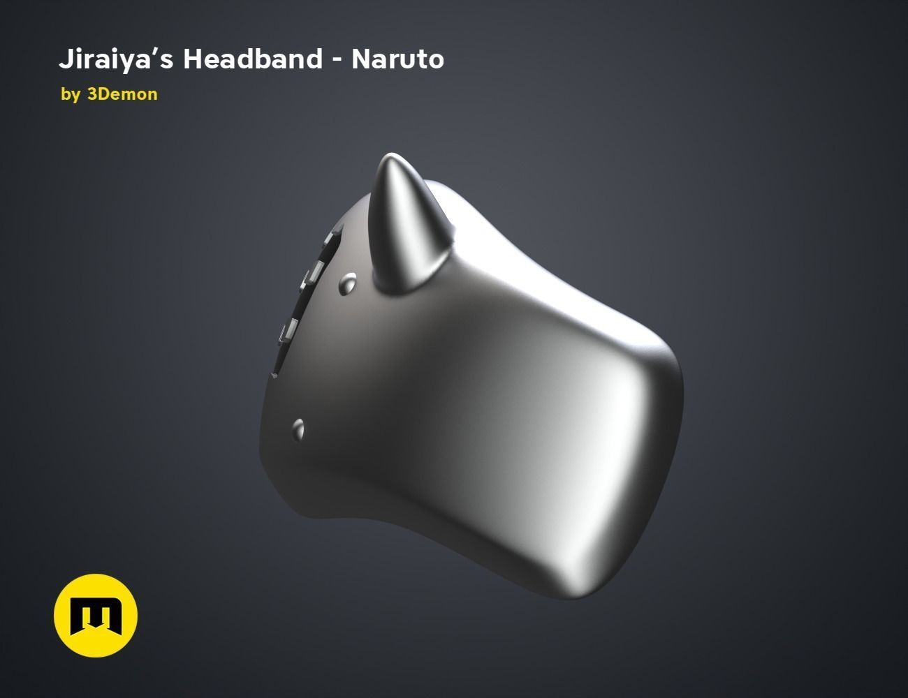 Jiraiyas Headband - Naruto 3D model 3D printable | CGTrader