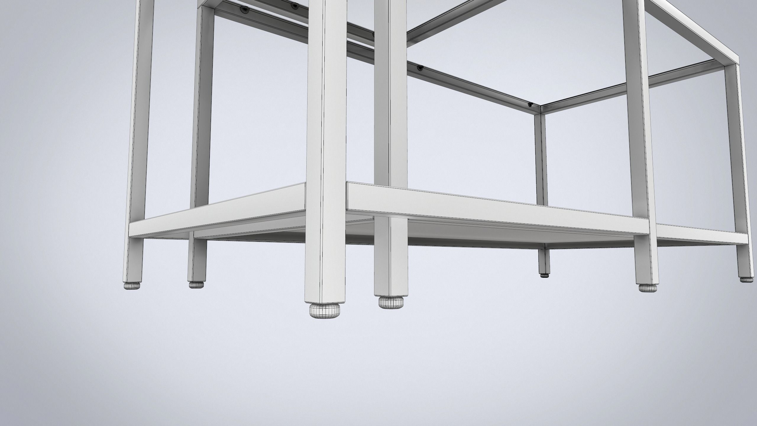 3D model IKEA Nest of tables set of two VITTSJO VR / AR / lowpoly