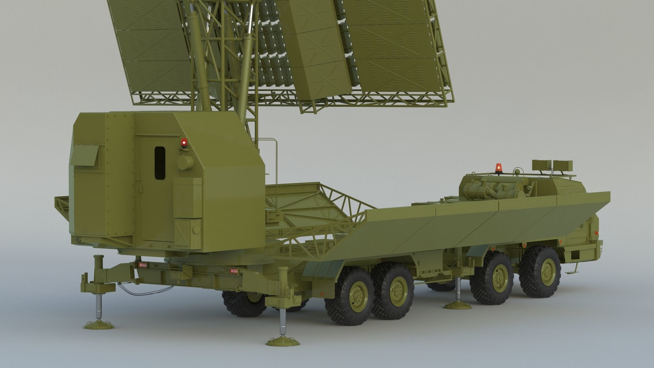 55Zh6ME Nebo M RLMDE LBand Radar System 3D model CGTrader