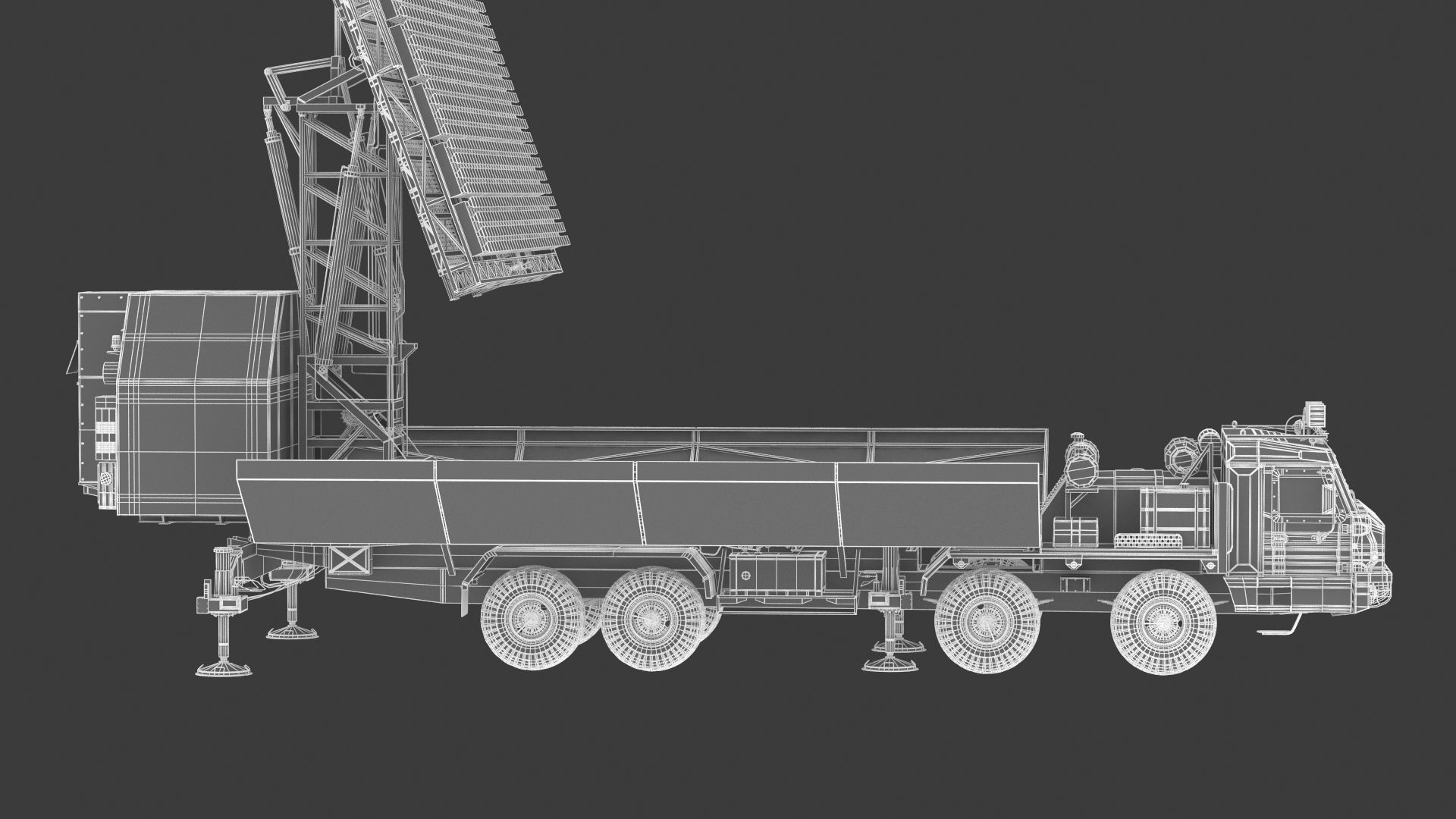 55Zh6ME Nebo M RLMDE LBand Radar System 3D model CGTrader