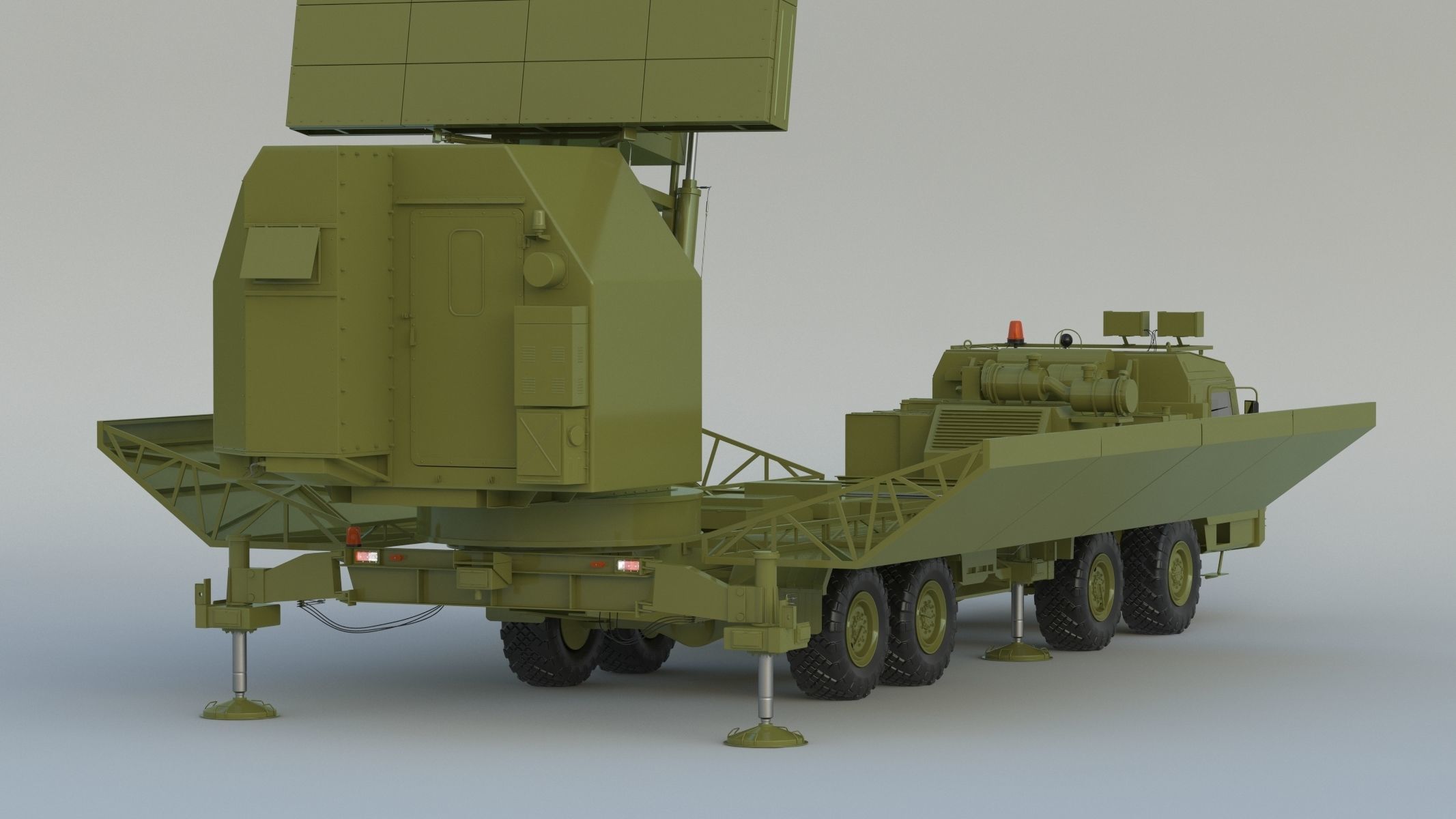 55Zh6ME Nebo M RLMS LBand Radar System 3D model CGTrader