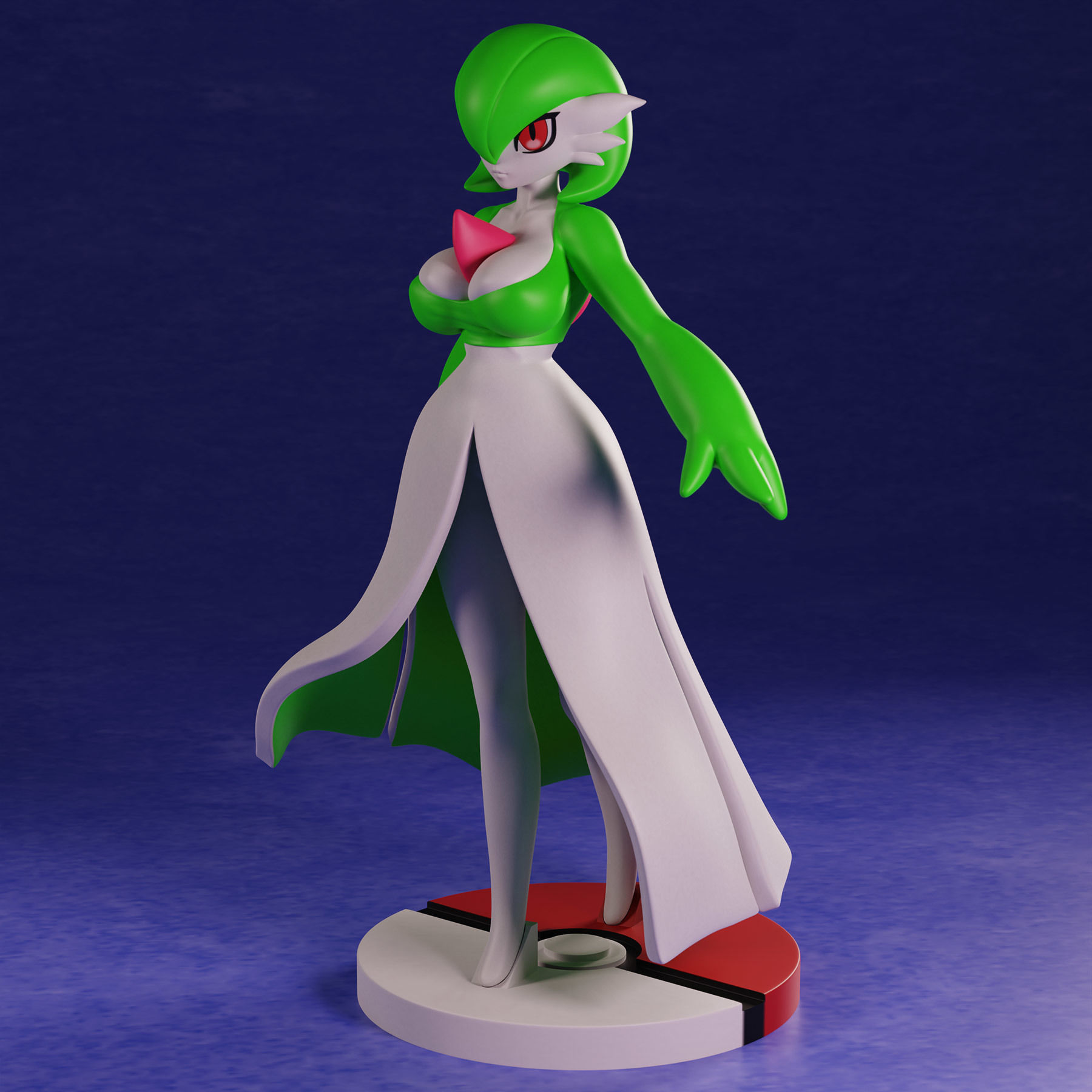 Pokemon Gardevoir 3D model 3D printable | CGTrader