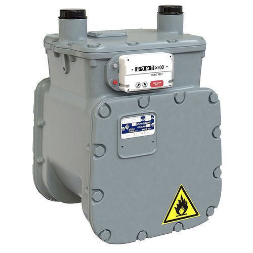 American Diaphragm Gas Meter AC250 3D model CGTrader