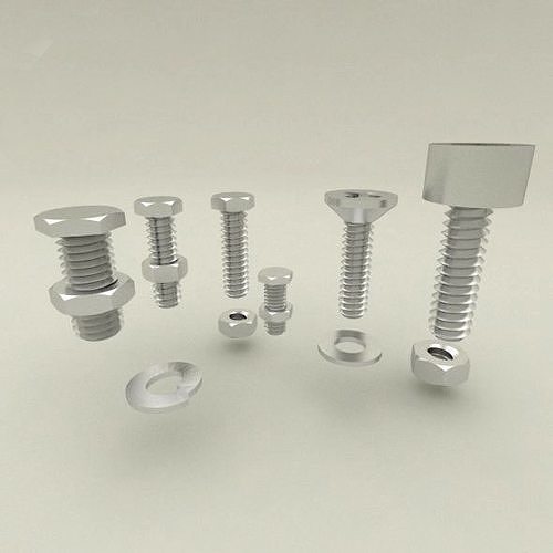 bolts and nuts collection 3D model | CGTrader