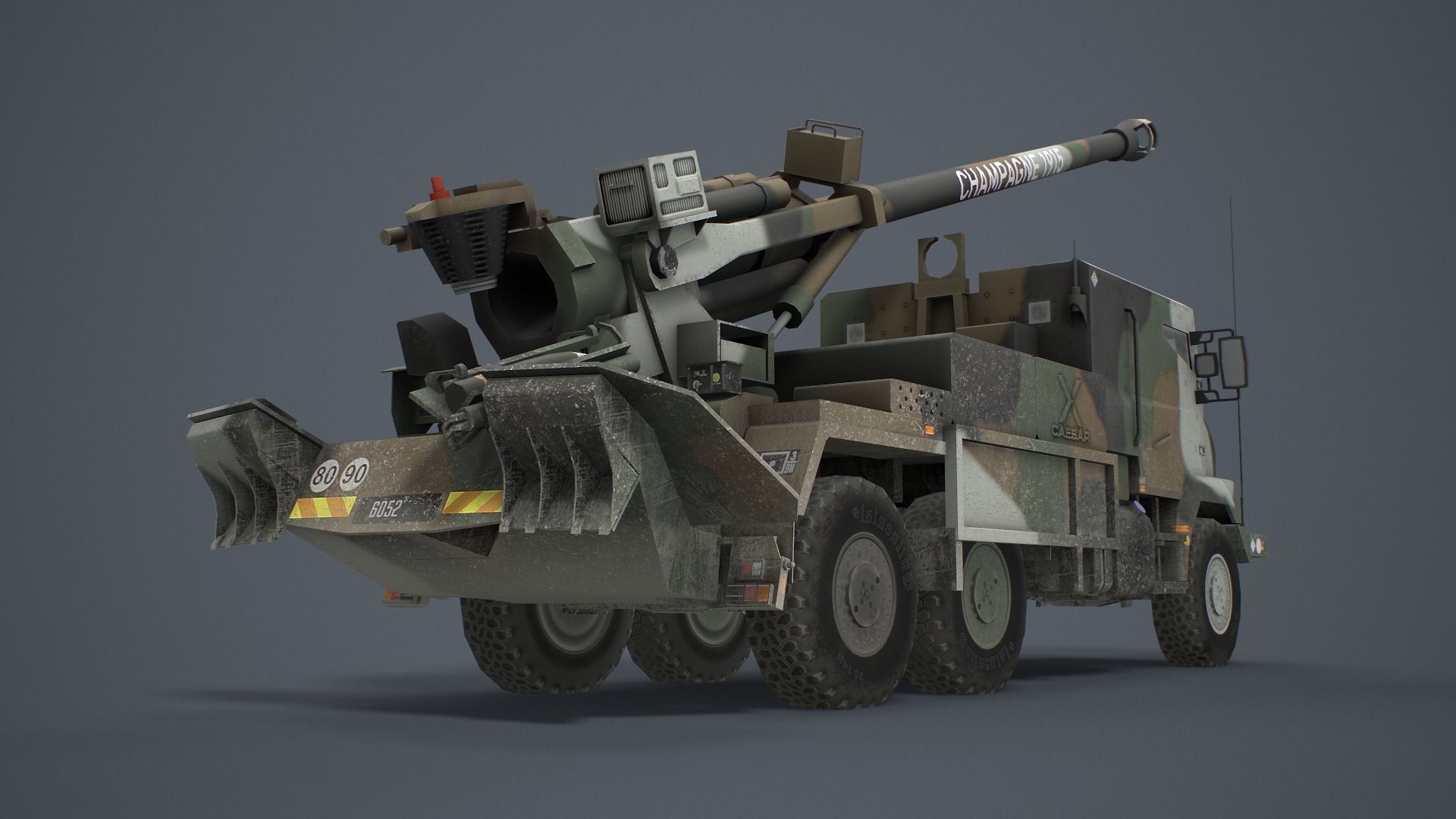 3D model Caesar Artillery Nexter VR / AR / low-poly | CGTrader