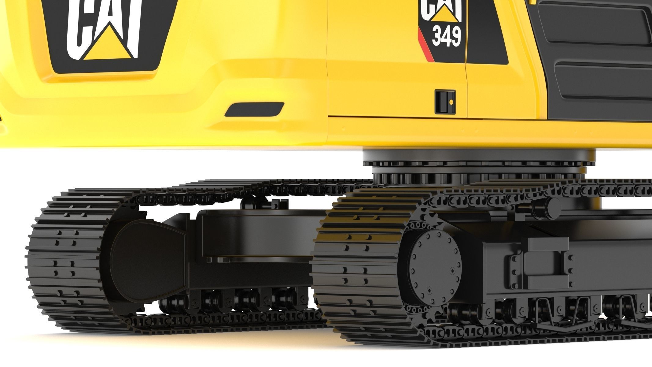 CAT 349 Hydraulic Excavator 3D model | CGTrader