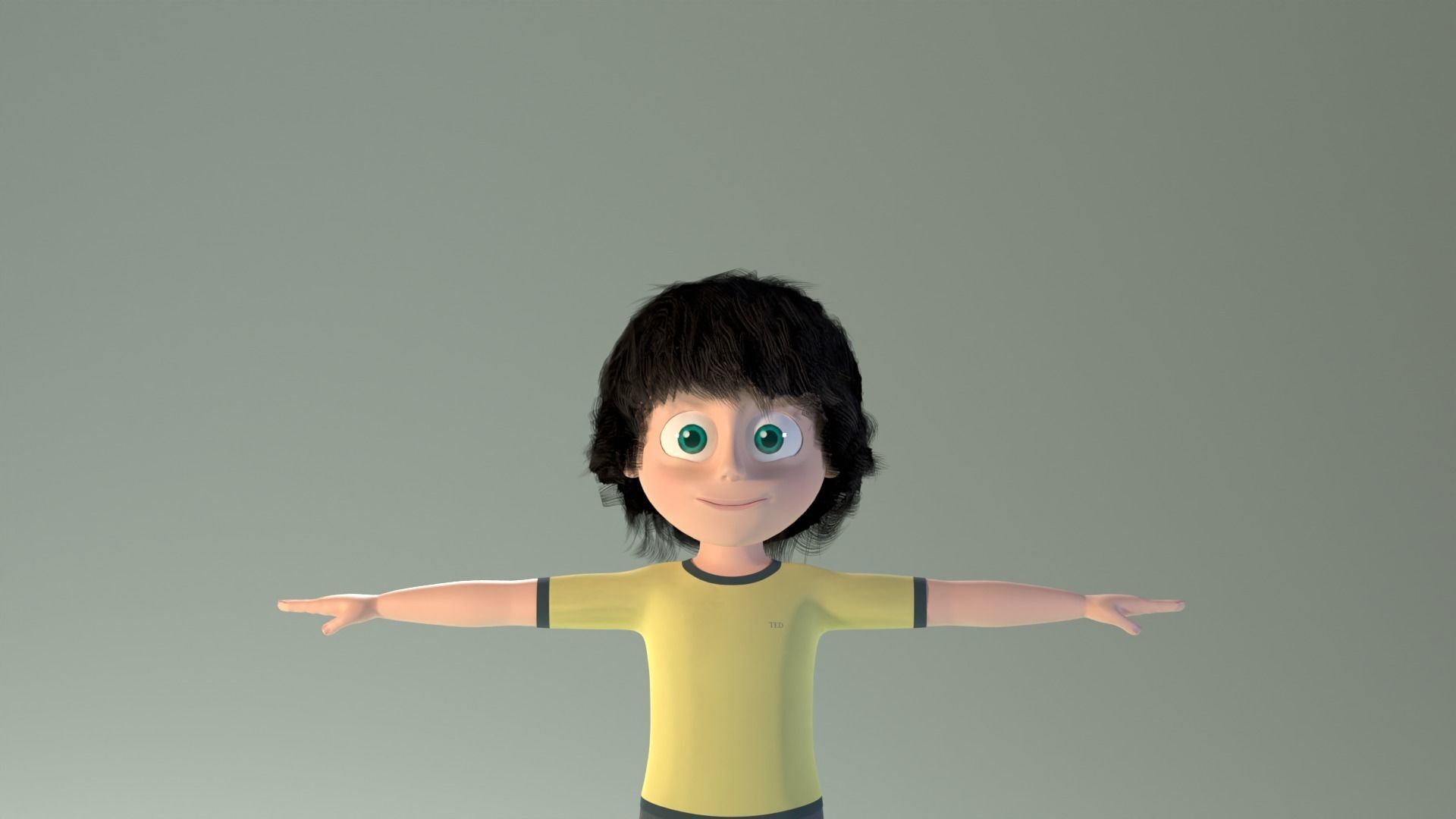 3D model Cartoon child Rigged VR / AR / low-poly | CGTrader