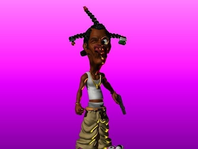 LOC DOG 3D model 3D printable CGTrader
