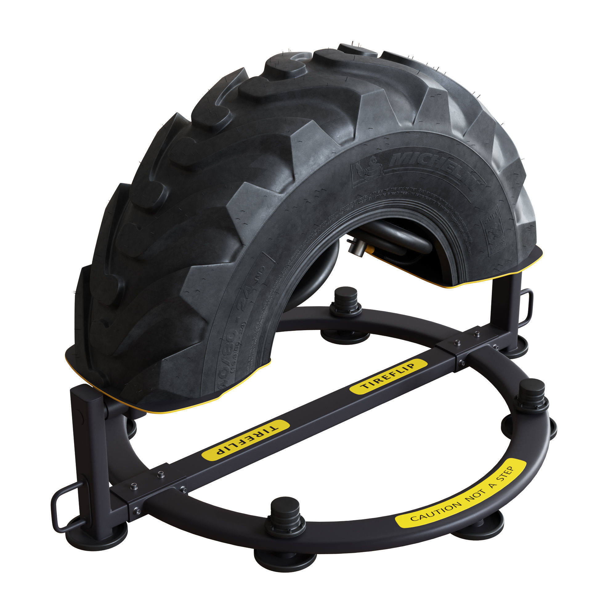 Tire Simulator For Functional Training TireFlip 180 3D model CGTrader
