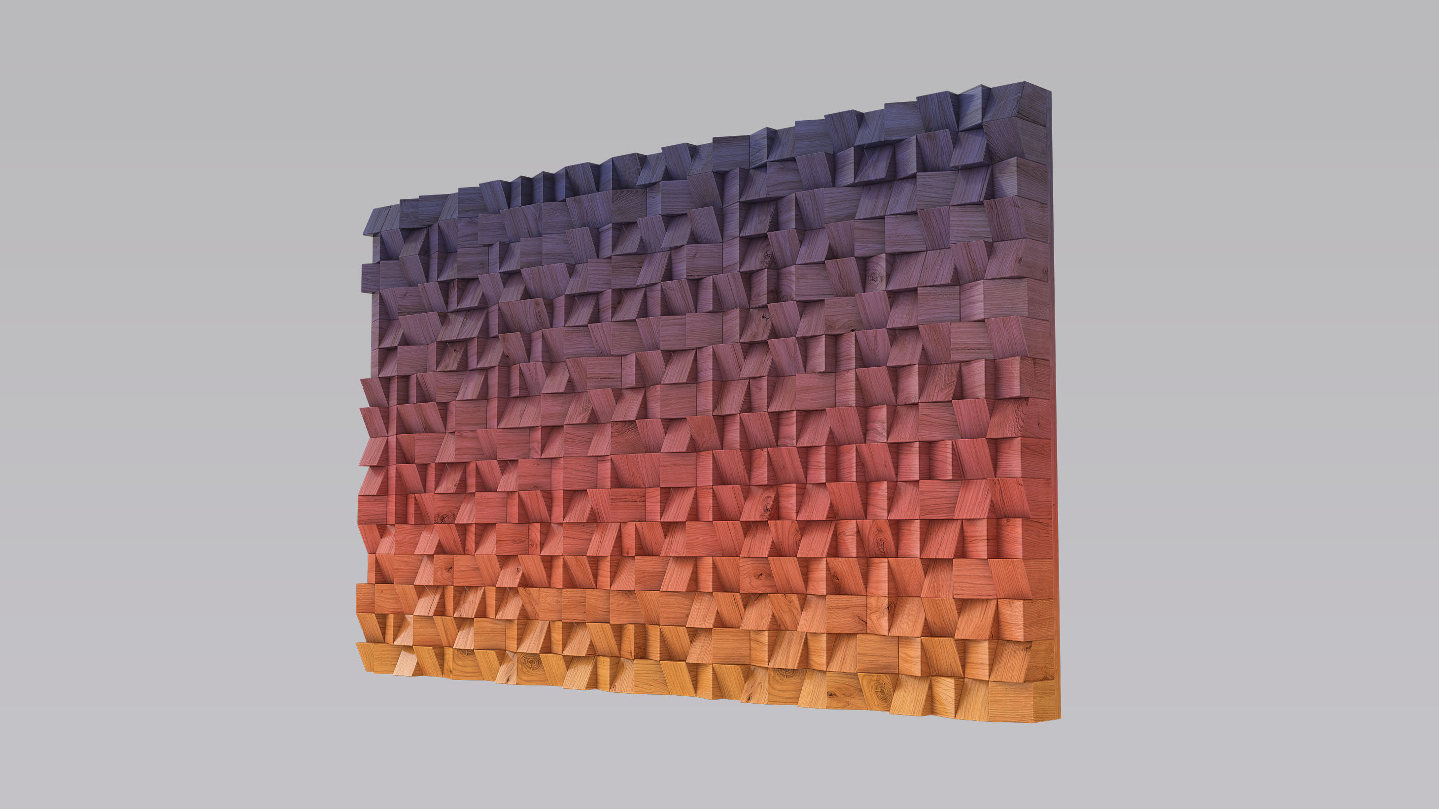 WOOD WALL ART 3D model CGTrader