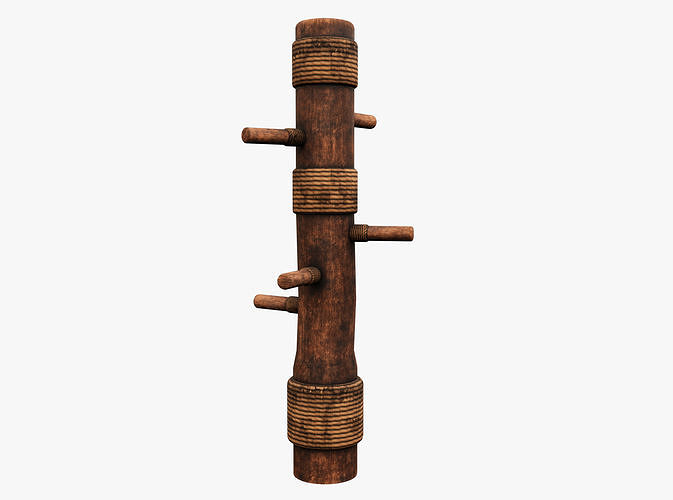3D model wooden practice dummy VR / AR / low-poly | CGTrader