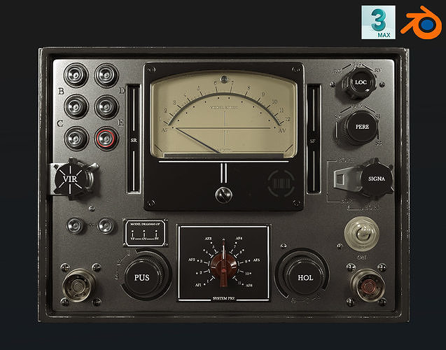 control panel 3D model | CGTrader