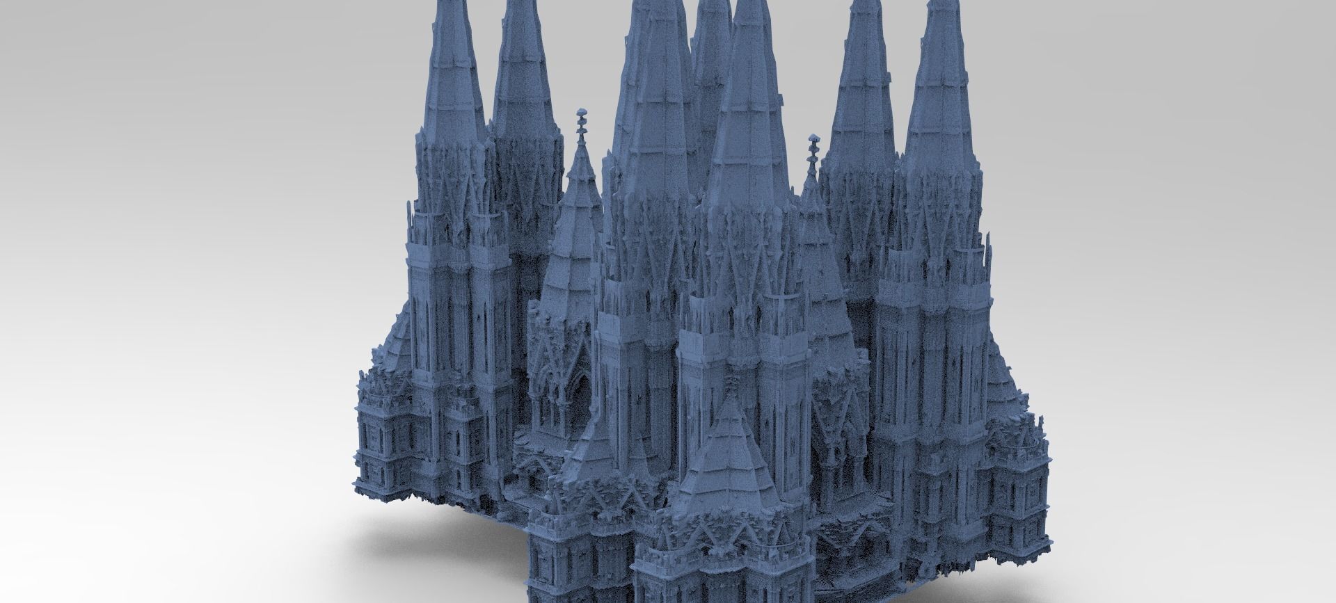Angelic Cathedral High Rise Mass structure 3 3D model | CGTrader