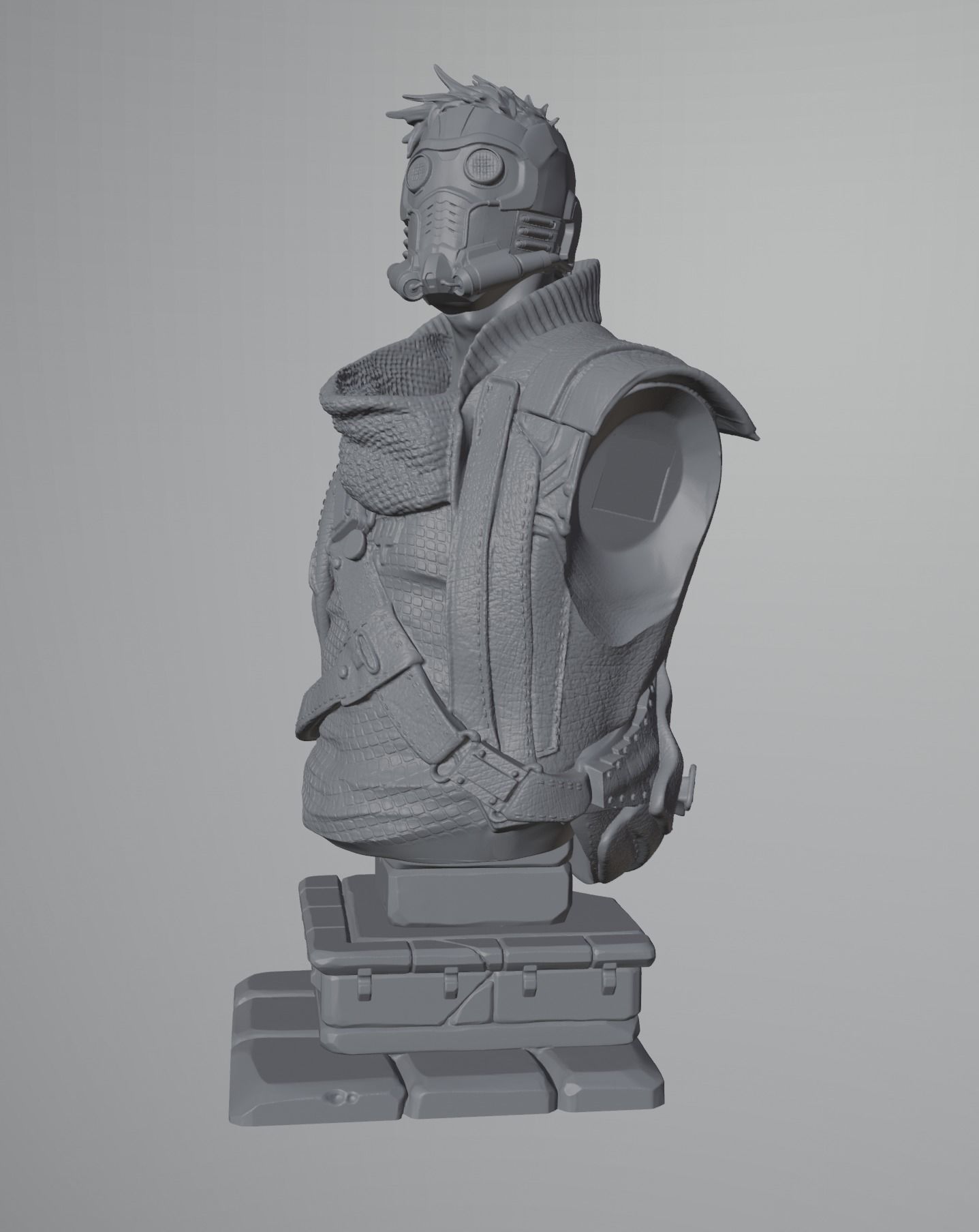 Star Lord Bust 3D model 3D printable CGTrader