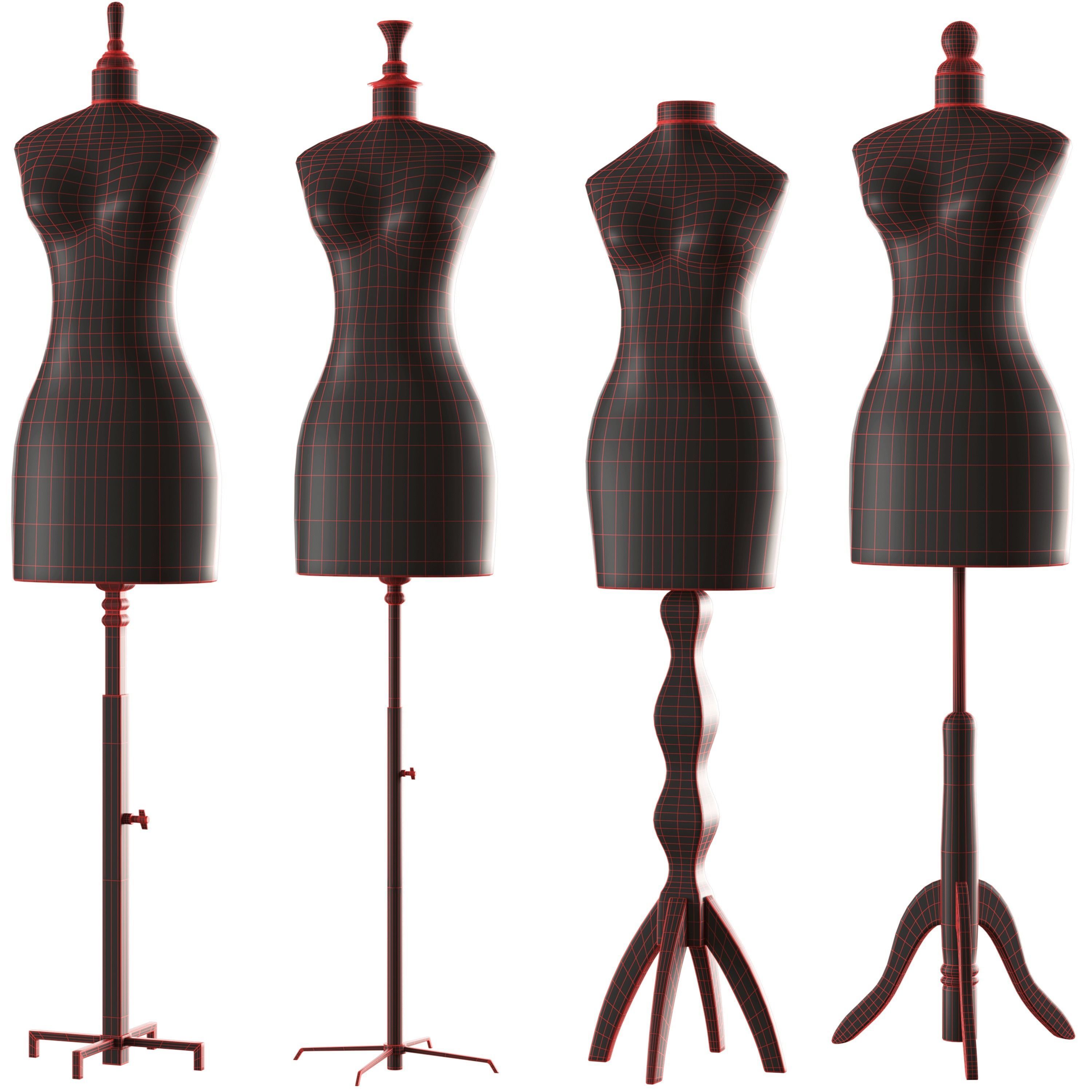 3D model sewing mannequin PBR low poly 4k VR / AR / lowpoly CGTrader