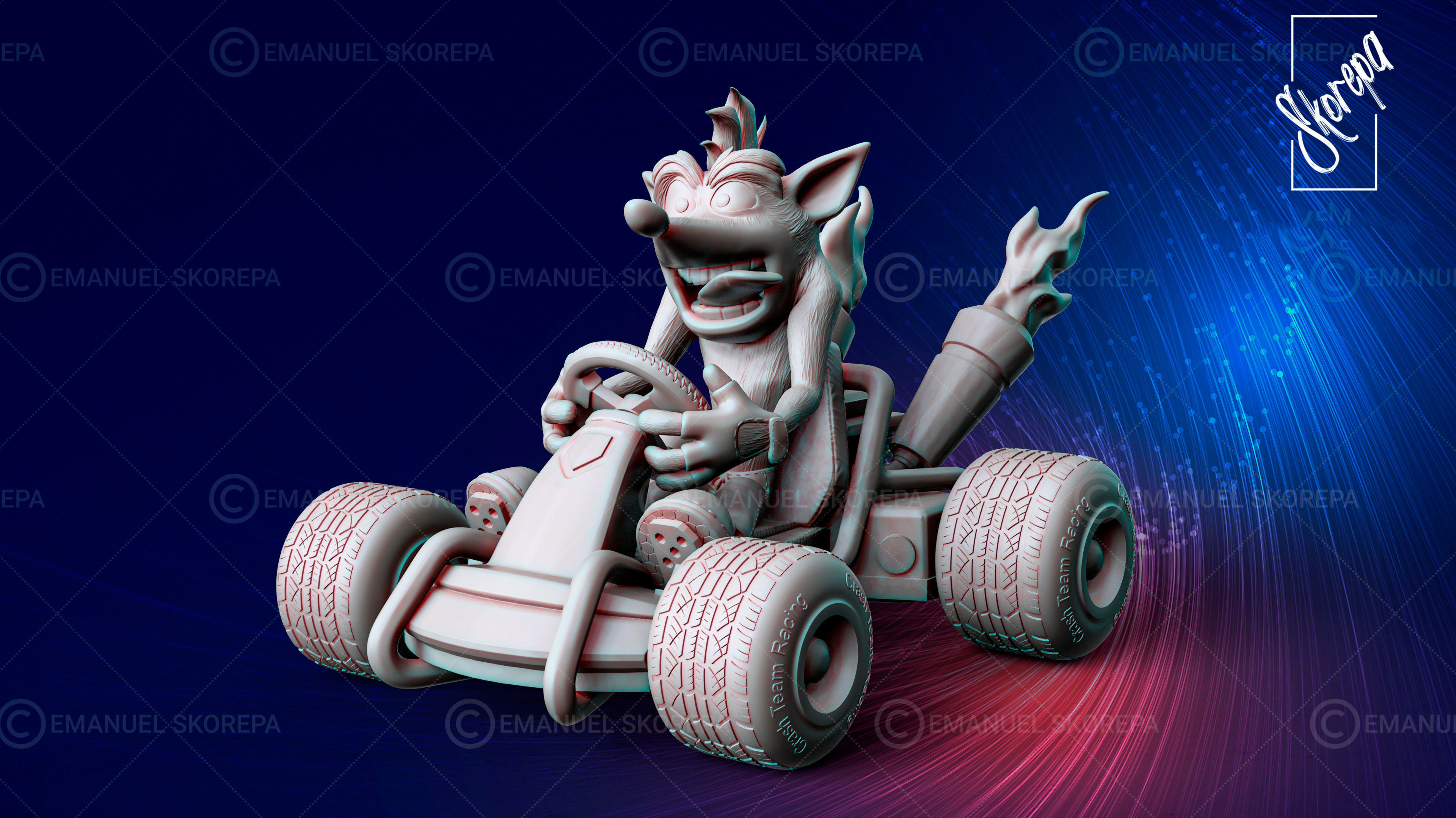 Crash Team Racing 3D model 3D printable | CGTrader