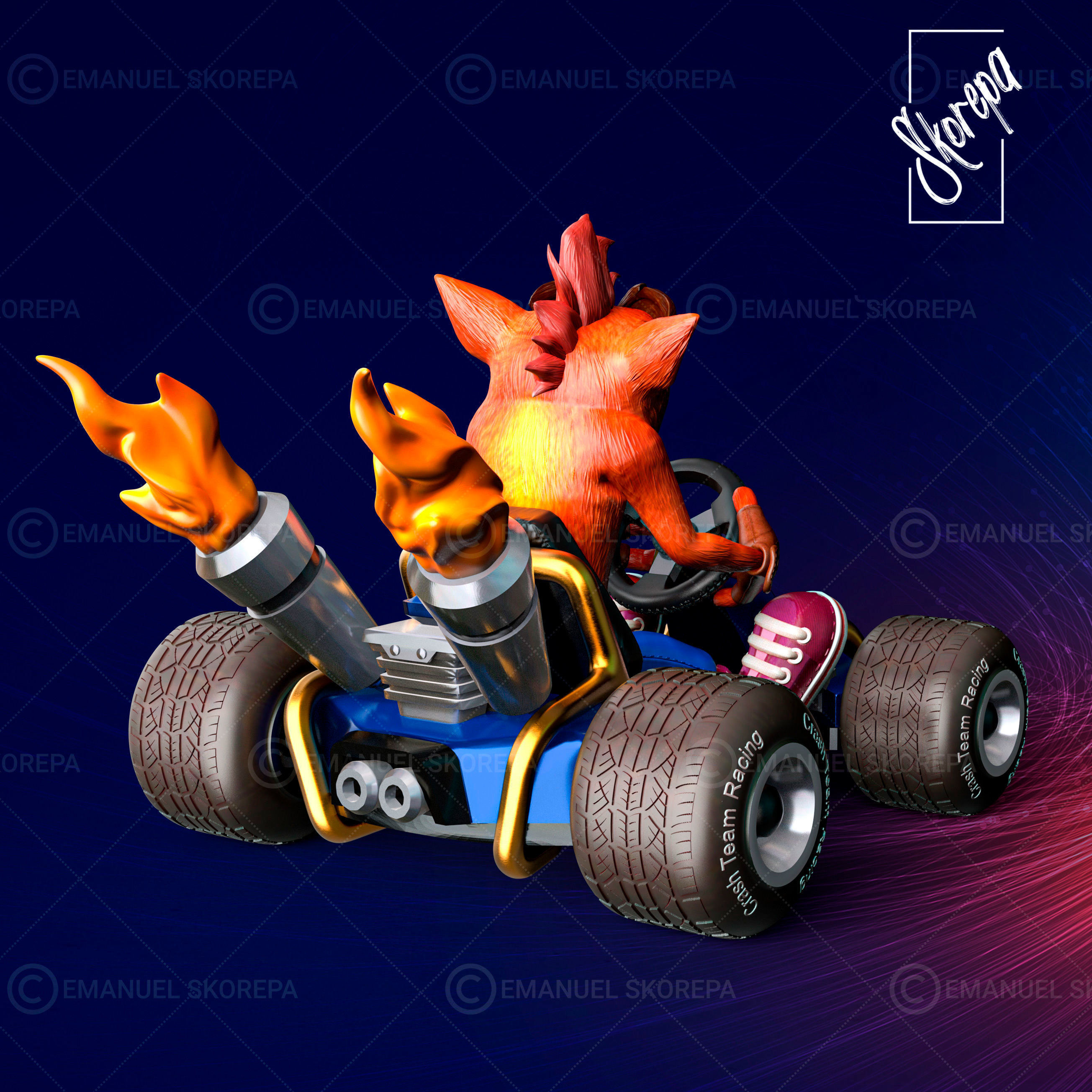 Crash Team Racing 3D model 3D printable | CGTrader