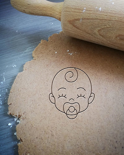 Baby Girl Cookie Cutter 3D model 3D printable | CGTrader